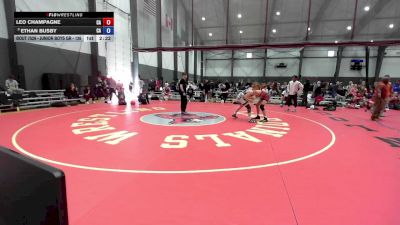 Junior Boys GR - 126 lbs Cons. Round 5 - Leo Champagne, CA vs Ethan Busby, CA