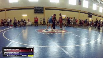 157 lbs Cons. Round 2 - Anthony Quarles, Perry Meridian Wrestling Club vs Camden Baumann, Maurer Coughlin Wrestling Club