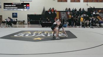 103 lbs Quarterfinal - Emaline Hicks, Simpson vs Chloe Sheffield, Wartburg