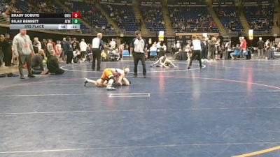 90 lbs 3rd Place - Brady Sobuto, Great Valley vs Silas Bennett, Athens