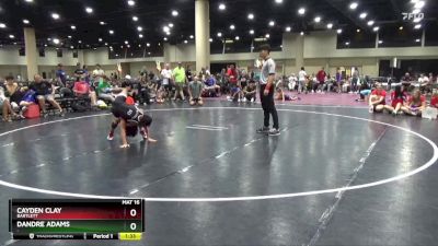 95 lbs Round 1 - Cayden Clay, Bartlett vs Dandre Adams, .