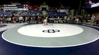 132 lbs Cons. Sub-rd Of 32 - Billy Weisgerber, WA vs Benjamin DeForest, ND