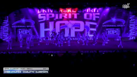 Cheer Athletics - Charlotte - ClassyCats [2026 L3 Junior - Flex - Small Day 1] 2026 Spirit of Hope Grand Nationals