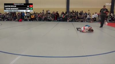 65 lbs Cons. Round 1 - Easton Bollin, Jack Pine Savage vs Gavin Montroy, CrassTrained: Weigh In Club