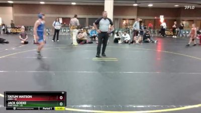 110 lbs Finals (8 Team) - Tatum Watson, Ares vs Jack Goeke, Ohio Gold