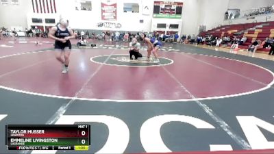 132 lbs Cons. Round 4 - Emmeline Livingston, LaGrande vs Taylor Musser, Lewiston