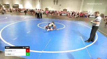 90 lbs Quarterfinal - Deacon Juarez, Semper Fi vs Xavier West, Ready RP