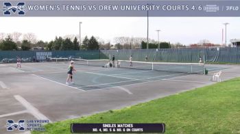 Replay:  Courts 4 - 6 - 2024 Drew vs Moravian - Women's Tennis | Apr 9 @ 4 PM