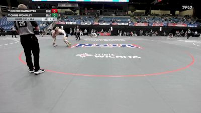 184 lbs Cons. Round 2 - Kolton Kammeyer, Doane vs Chris Wohrley, Graceland