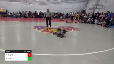 52 lbs Consi Of 8 #2 - Finn Knight, York vs Kylan Grim, Martinsburg