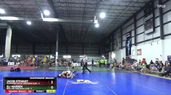 120 lbs Quarterfinals (8 Team) - Eli Warren, REAL LIFE WRESTLING CLUB vs Jacob Stewart, SLAUGHTER HOUSE WRESTLING CLUB