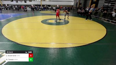 125D lbs Rr Rnd 2 - Joe Sciarrone, Cornell vs Noah Tonsor, Army West Point