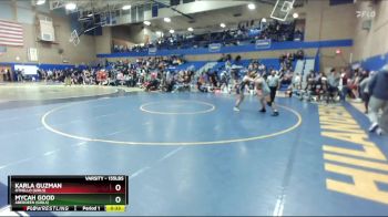 155lbs Cons. Round 3 - Mycah Good, Aberdeen (Girls) vs Karla Guzman, Othello (Girls)