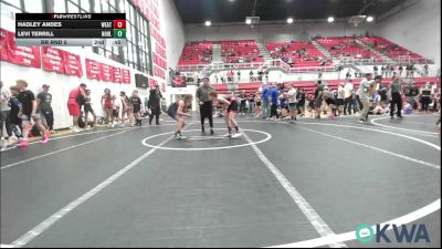 98 lbs Consolation - Ashlynn Clark, Team Nomad vs Julianna Poff, Harrah Little League Wrestling