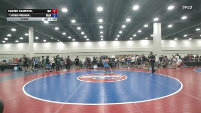 157 lbs Semis - Carter Campbell, Ironclad Wrestling Club vs Jaden Weisgal, Brandon