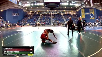 113 lbs Cons. Round 4 - Liam Davis, Lake Highland Preparatory School vs Santino DiMatteo, Brick Memorial