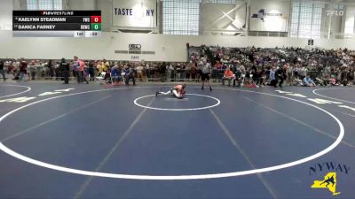 62 lbs Quarterfinal - Kaelynn Steadman, Franklinville Wrestling Club vs Danica Farney, Beaver River Wrestling Club