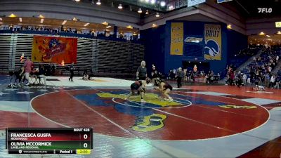 100 lbs Semifinal - Olivia McCormick, Lakeland Regional vs Francesca Gusfa, Ridgewood