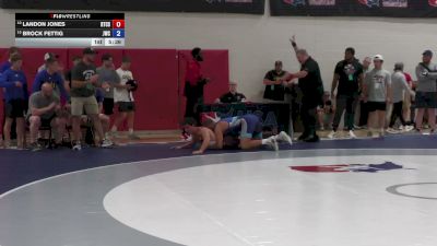 86 kg Quarters - Landon Jones, Regional Training Center South vs Brock Fettig, Jackrabbit Wrestling Club