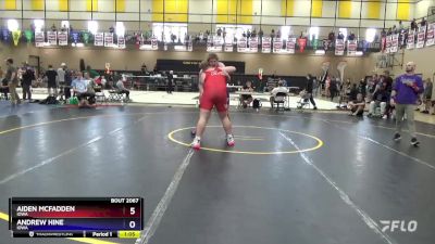 285 lbs Round 2 - Aiden McFadden, Iowa vs Andrew Hine, Iowa