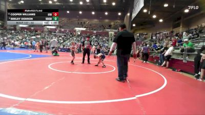 52 lbs Cons. Round 3 - Cooper Williams, Harrison Youth Wrestling vs Seeley Dodson, Van Buren High School Wrestling