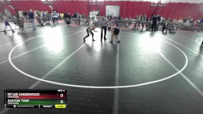 86-95 lbs Round 2 - Ry`lee Underwood, Wisconsin vs Easton Tosh, Wisconsin