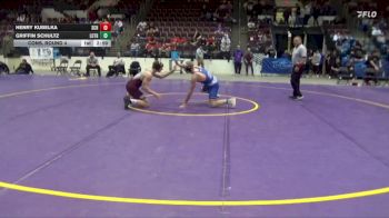 184 lbs Cons. Round 4 - Griffin Schultz, Luther vs Henry Kubelka, Schreiner