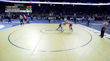II-165 lbs Quarterfinal - Peter Thompson, Dansville/Wayland-Cohocton vs Cadin Creeley, Newark Valley