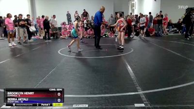 84 lbs Semis & 1st Wrestleback (8 Team) - Brooklyn Henry, D3Primus vs Serra Akyali, RaZor GWC