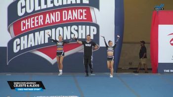 Weber State University - Celeste & Alexis [2025 Coed Partner Stunt] 2025 NCA & NDA College Nationals