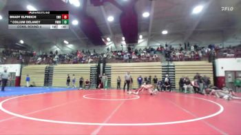 113 lbs Cons. Round 4 - Collum Delaney, Fort Wayne Bishop Dwenger vs Brady Elfreich, Evansville Mater Dei