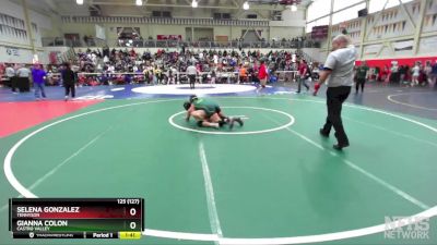 125 (127) Champ. Round 2 - Gianna Colon, Castro Valley vs Selena Gonzalez, Tennyson