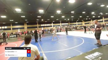 90 lbs Rr Rnd 1 - Kalijah Gonzales, Kingdom WC vs Max Mannino, Gold Rush Wr Ac