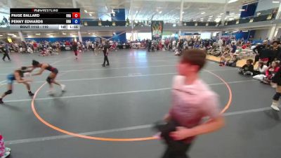110 lbs 5th Place Match - Paige Ballard, Unattached vs Penny Edwards, Unattached