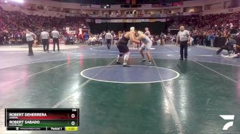 5A 285 lbs Quarterfinal - Robert Deherrera, Sandia vs Robert Sabado, Cleveland