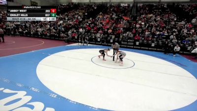 4A 105 lbs Quarterfinal - Abbey West, Jordan vs Ensley Hills, Green Canyon