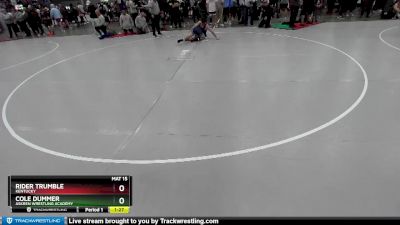 157 lbs Quarterfinal - Cole Dummer, Askren Wrestling Academy vs Rider Trumble, Kentucky