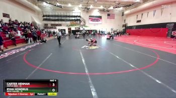 157 lbs Round 3 (4 Team) - Carter Henman, Castle View vs Ryan Mondrus, Rock Canyon