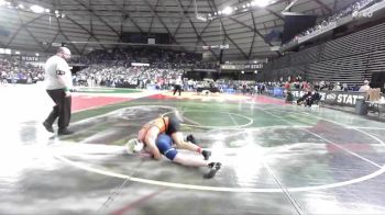 Boys 1A 126 lbs Quarterfinal - Mack Pell, Cashmere vs Devon McManemy, Cascade Christian