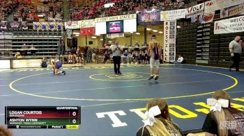 113 lbs Quarterfinal - Logan Courtois, Burlingame vs Ashton Wynn, WaKeeney-Trego Community