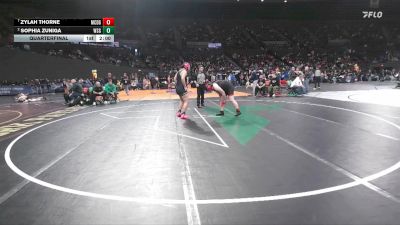 6A/5A Girls 190 Quarterfinal - Zylah Thorne, McDaniel Girls vs Sophia Zuniga, West Salem Girls