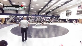 174 lbs 1st Place Match - Cristian Gioia, New York University vs Chase Brandebura, Saint Vincent