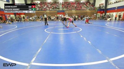 140 lbs Quarterfinal - Axton Elliott, Glenpool vs Malachi Desirey, Edison Eagles Jr. High