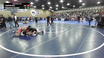 138 lbs Champ. Round 1 - Sebastian Valadez, Selma vs Quinton Hull, Clovis West