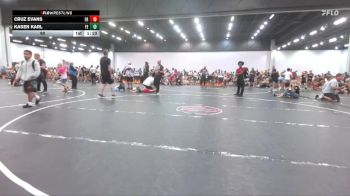 90 lbs Round 4 (8 Team) - Kasen Karl, Freedom Elite vs Cruz Evans, Florida Rage