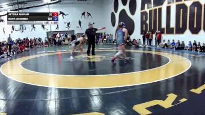 124 A Champ. Round 2 - Sara Sterner, North Central University vs Alyssa Mahan, Presbyterian College