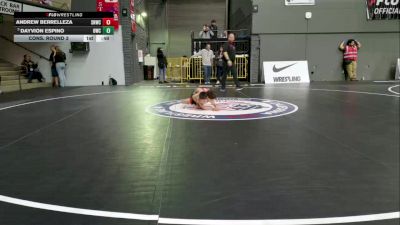 Bantam - 53 lbs Cons. Round 3 - Andrew Berrelleza, Savage House Wrestling Club vs Dayvion Espino, Oakdale Wrestling Club