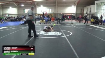 125 lbs Champ. Round 3 - Alysaa Johnson, NAPOLEON vs Lauren Mobley, MARYSVILLE