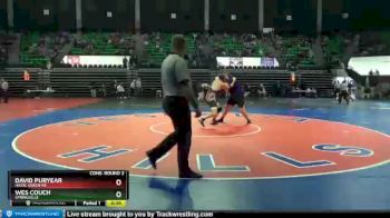 285 lbs Cons. Round 2 - Wes Couch, Springville vs David Puryear, Hazel Green HS