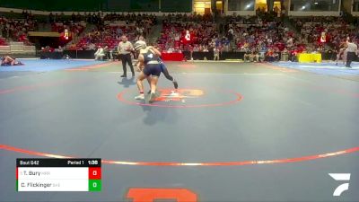 152-4A/3A Quarterfinal - Tyler Bury, Marriotts Ridge vs Connor Flickinger, Sherwood